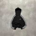 Bluza Adidas Zip Up Hoodie Paski Retro Y2K 90s Style