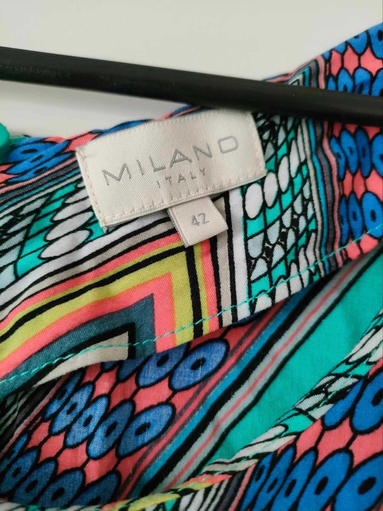 Piękna włoska sukienka / suknia Milano - 42, 100% wiskoza