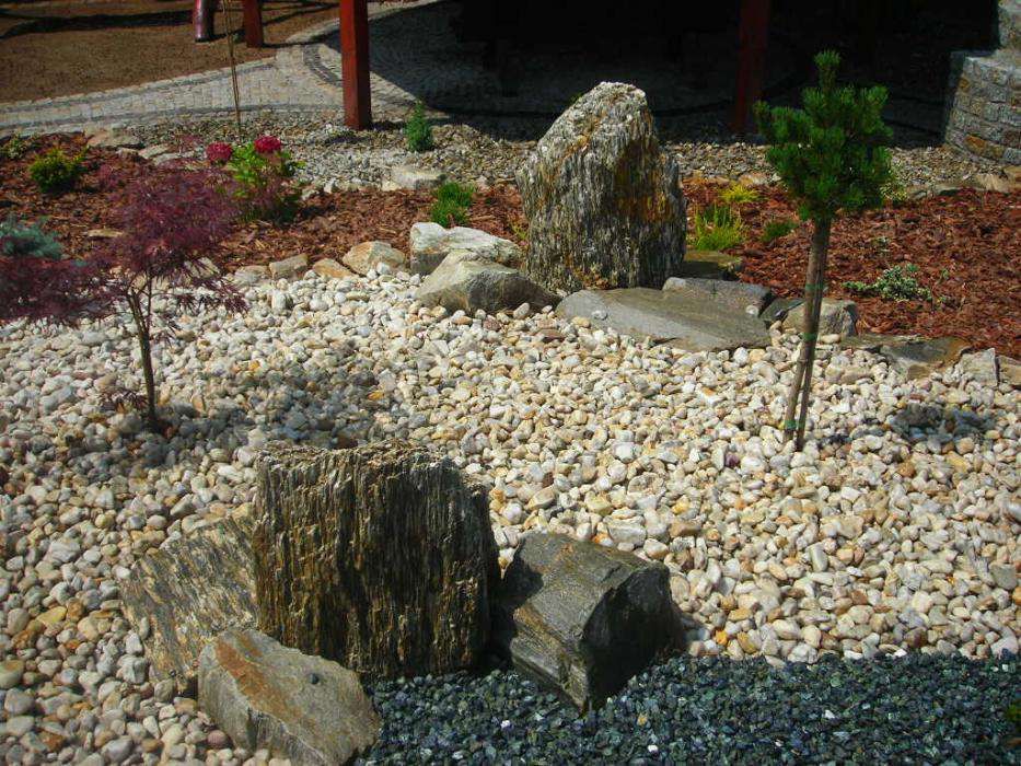 Żwir Kwarcowy biały kamień kora kamienna kostka granitowa brukowa grys
