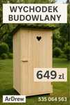 Wychodek budowlany. Wc. Kibel. Toy toy