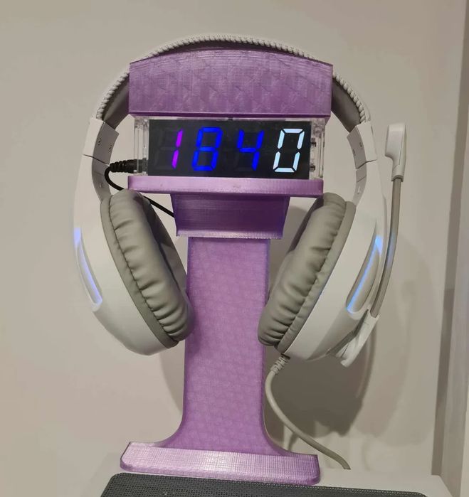 Suporte Auscultadores com Relógio para PC Corsair 4000D