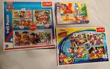 Puzzle Psi Patrol 3+1 (30x2,60,160), Myszka Miki (4x48), Tom i Jerry60