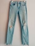 Jeansy ZARA - 140 - rurki - jasny denim - bdb