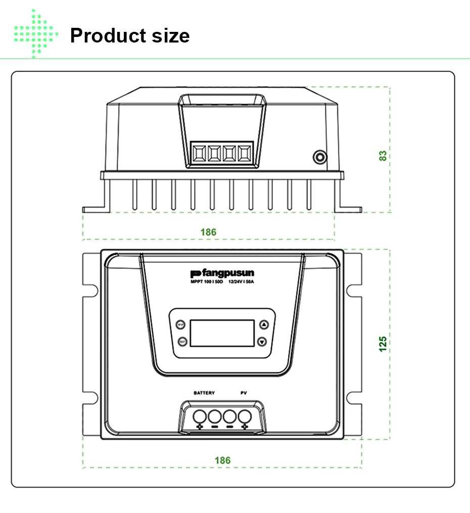 Controlador Solar MPPT 50A, batería de litio de 12V/24V by N-Volt pt