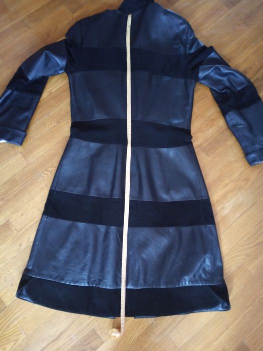 Плащ, тренч, натуральна шкіра, розмір 46,
