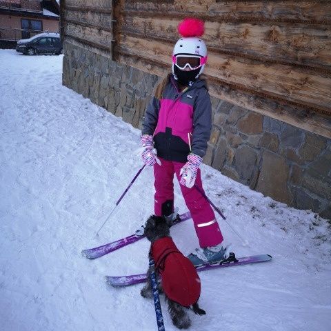 Kask Rossignol, gogle, pompon