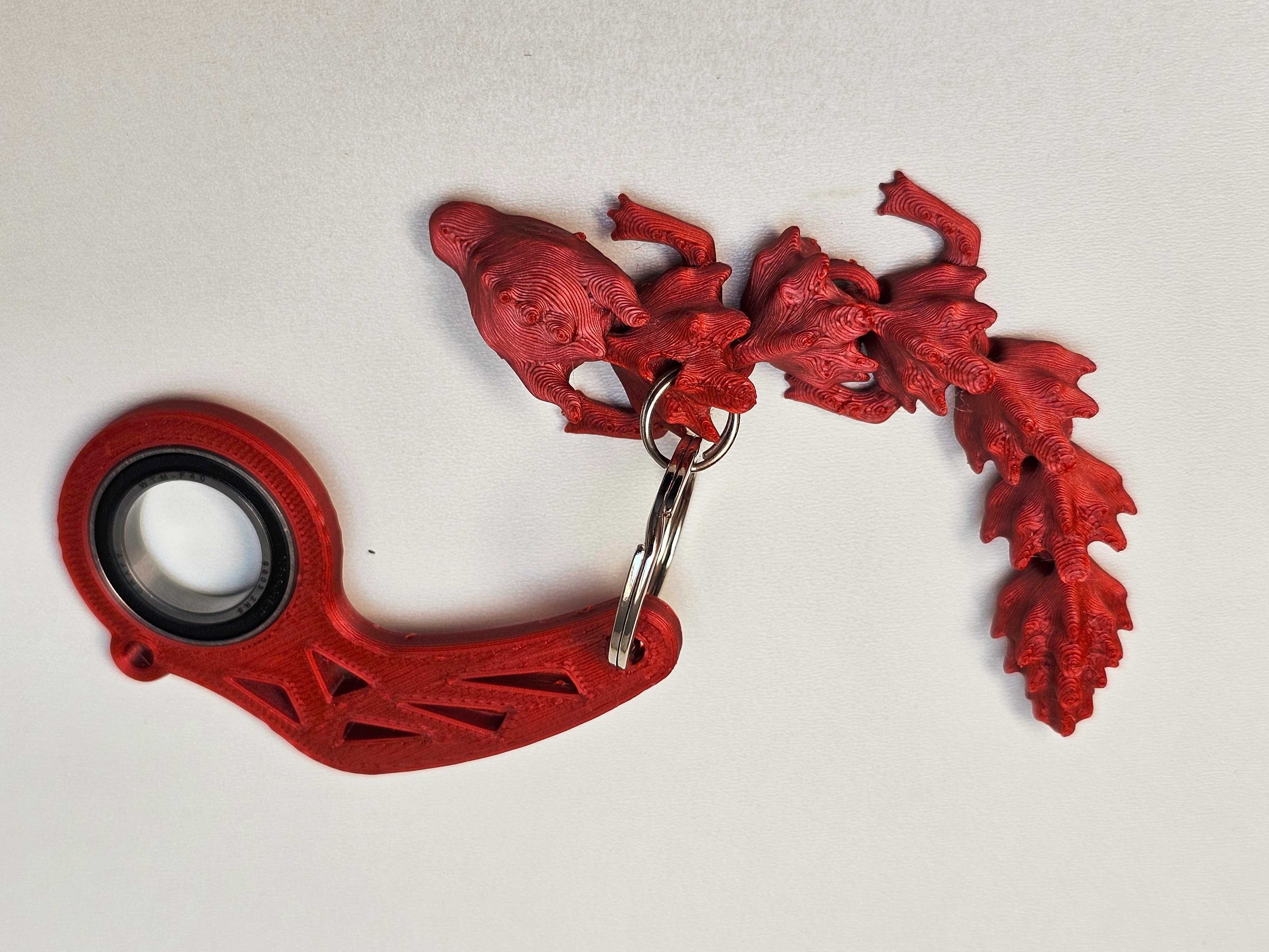 KEYRAMBIT zestaw + FLEXI DRAGON hit TikTok kolor RED JASPER Satin