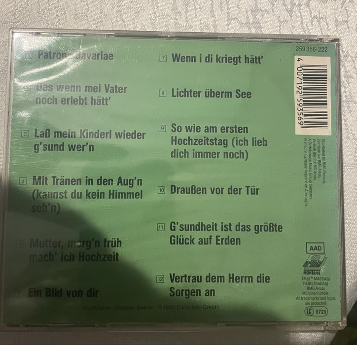 Oryginalna płyta CD Naabtal Duo – Patrona Bavariae