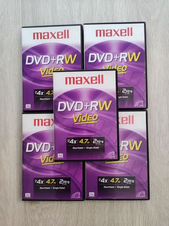 Płyty DVD+RW video maxell 5 szt.