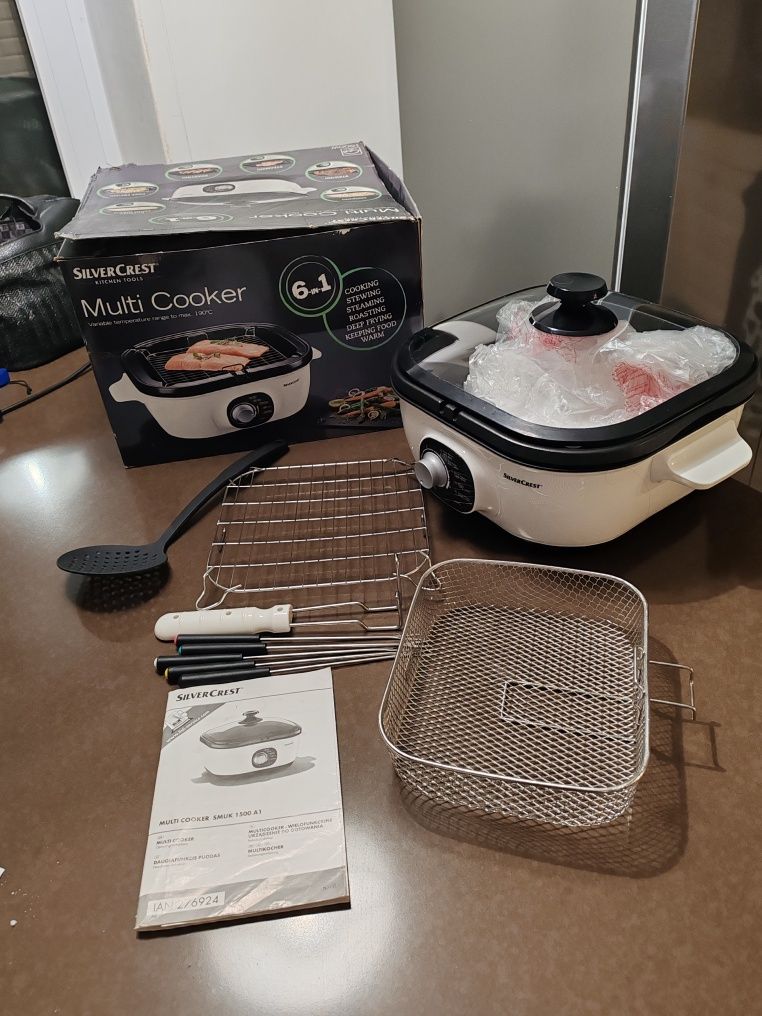 SILVERCREST 6 w 1 Multi cooker gotowanie duszenie smażenie pieczenie