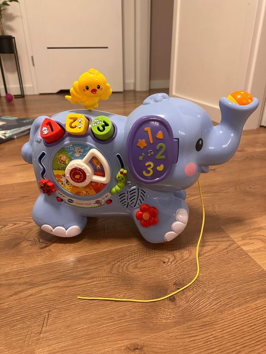 Vtech Super Słoń - Interaktywna zabawka do ciągnięcia