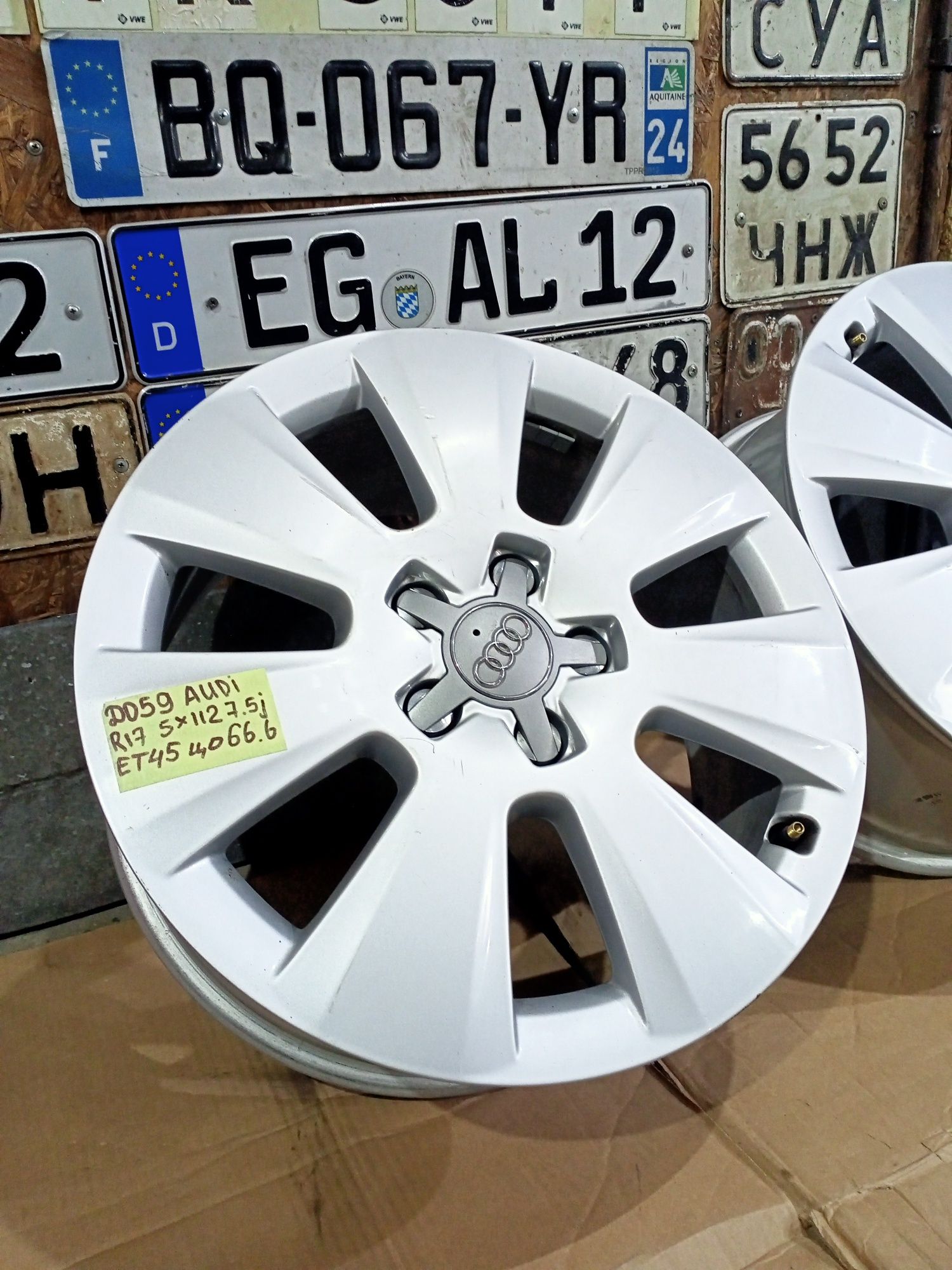 Литі оригінал диски ауді r17 5/112 7,5j et45 audi шкода Фольксваген