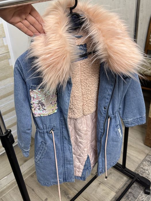 Парка Reserved джинсова з утепленням