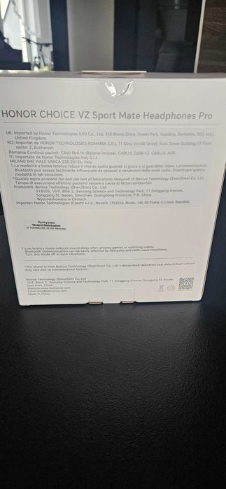 Bezprzewodowe słuchawki nauszne HONOR