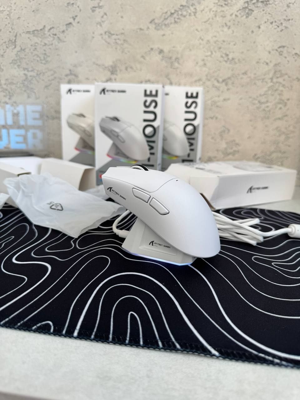 МЕГА РОЗПРОДАЖ! Ігрова мишка ATTACK SHARK X11/White/Black