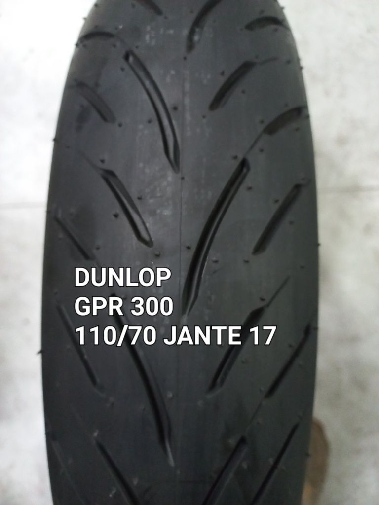 pneu novo mota 110/70/17 dunlop gpr 300