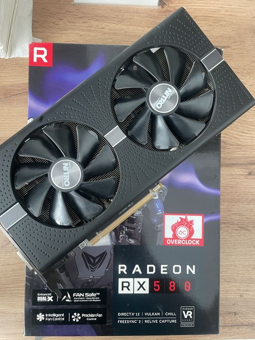 Відеокарта sapphire nitro+ rx 580 4gb