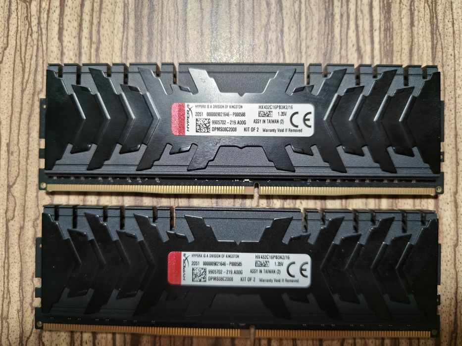 DDR4 HyperX Predator 3200 MHz XMP 16 GB CL16