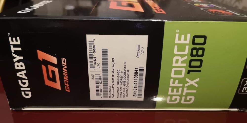 Karta grafczna Gigabyte GeForce GTX1080 G1  Gaming 8G