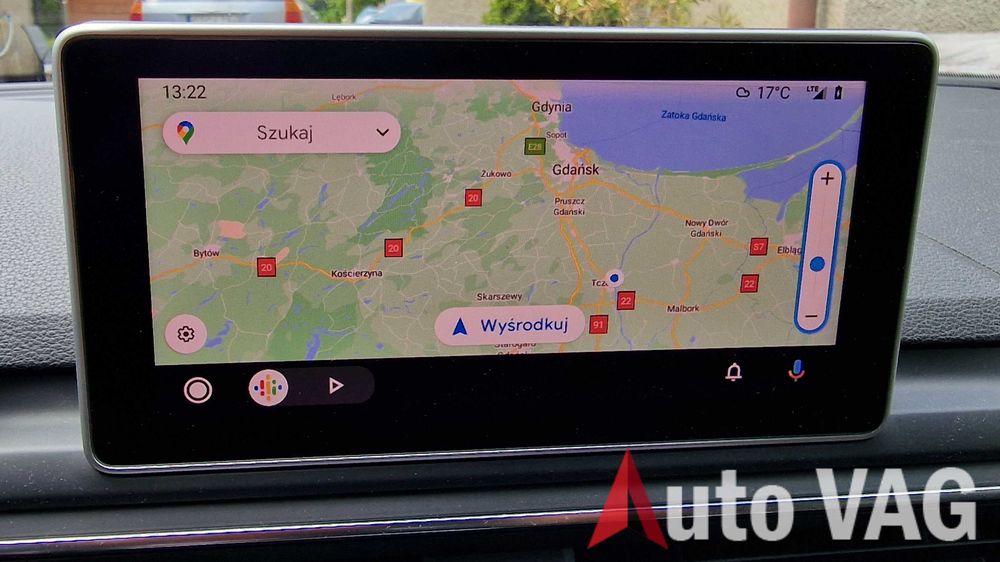 Polskie Menu, Nawigacja Audi MMI , Mapa CarPlay Appconcet Androidauto