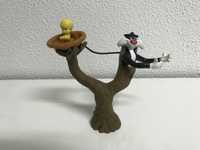 Gato Silvestre e Piu Piu + Bonecos Asterix Mini e Bases p/ copos