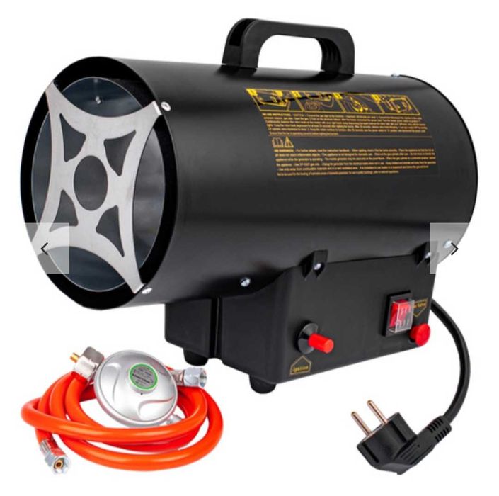 Nagrzewnica dmuchawa gazowa 15kW wąż + reduktor VOLT POLSKA -Używana