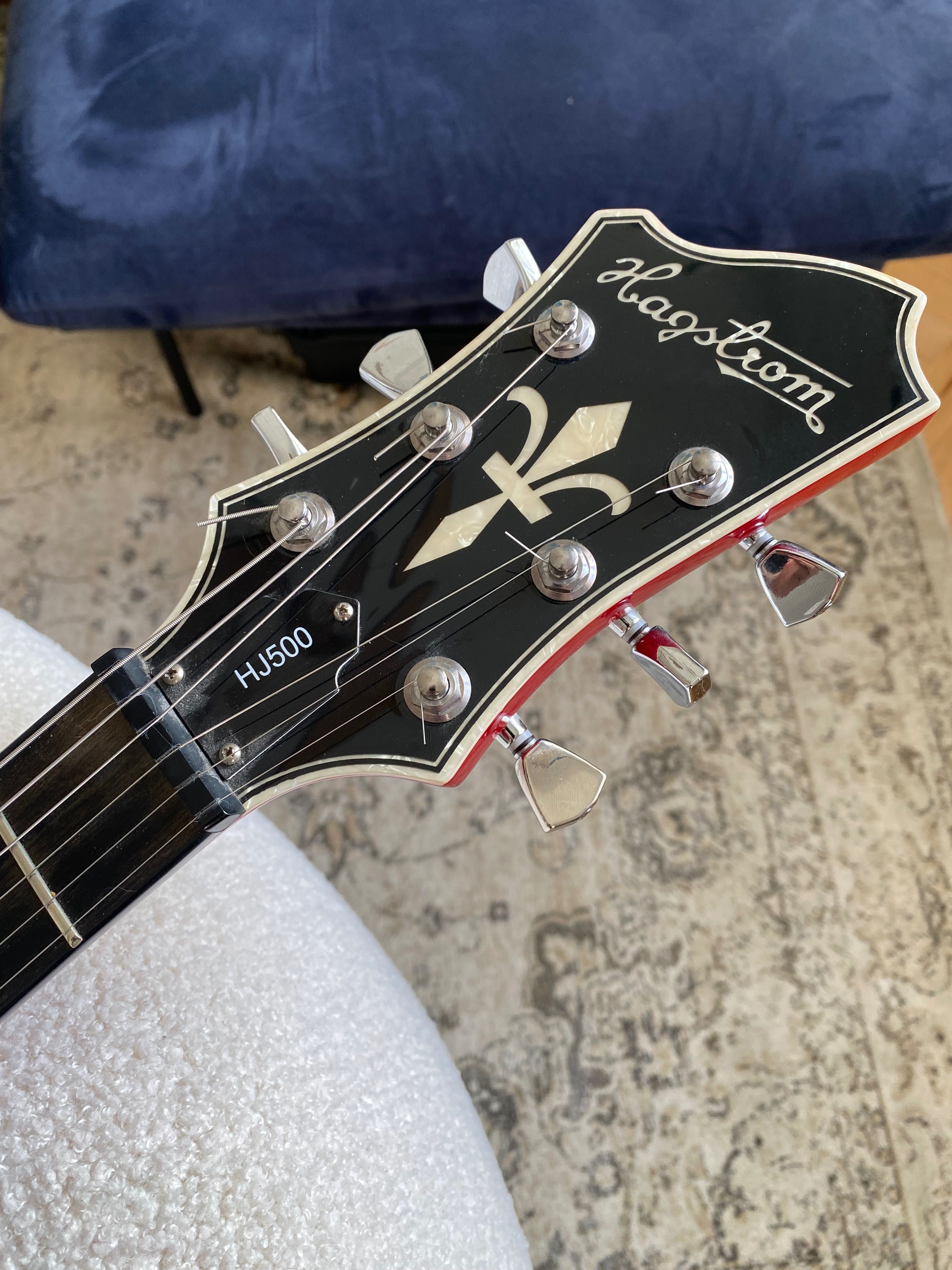 Hagstrom HJ500 + Gibson 57 + futerał | Gitara hollow body elektryczna