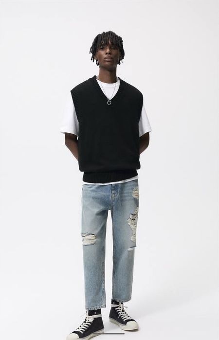 Джинси чоловічі з порізами Zara