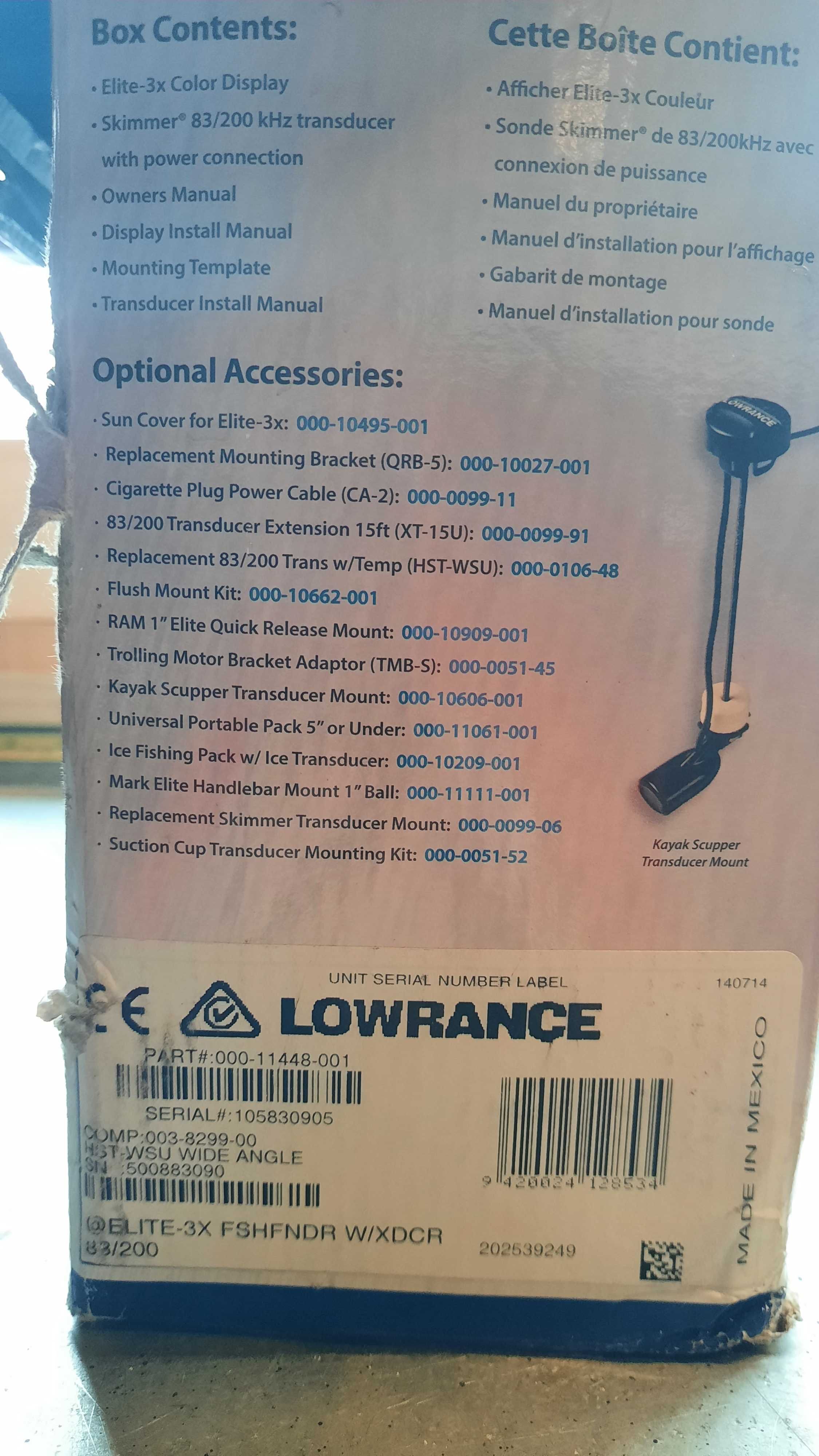 Echosonda LOWRANCE Elite-3x