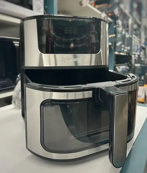 Аерогриль Rainberg RB-2287 12.5 л, 4200 Вт, мультипіч аерофритюрниця