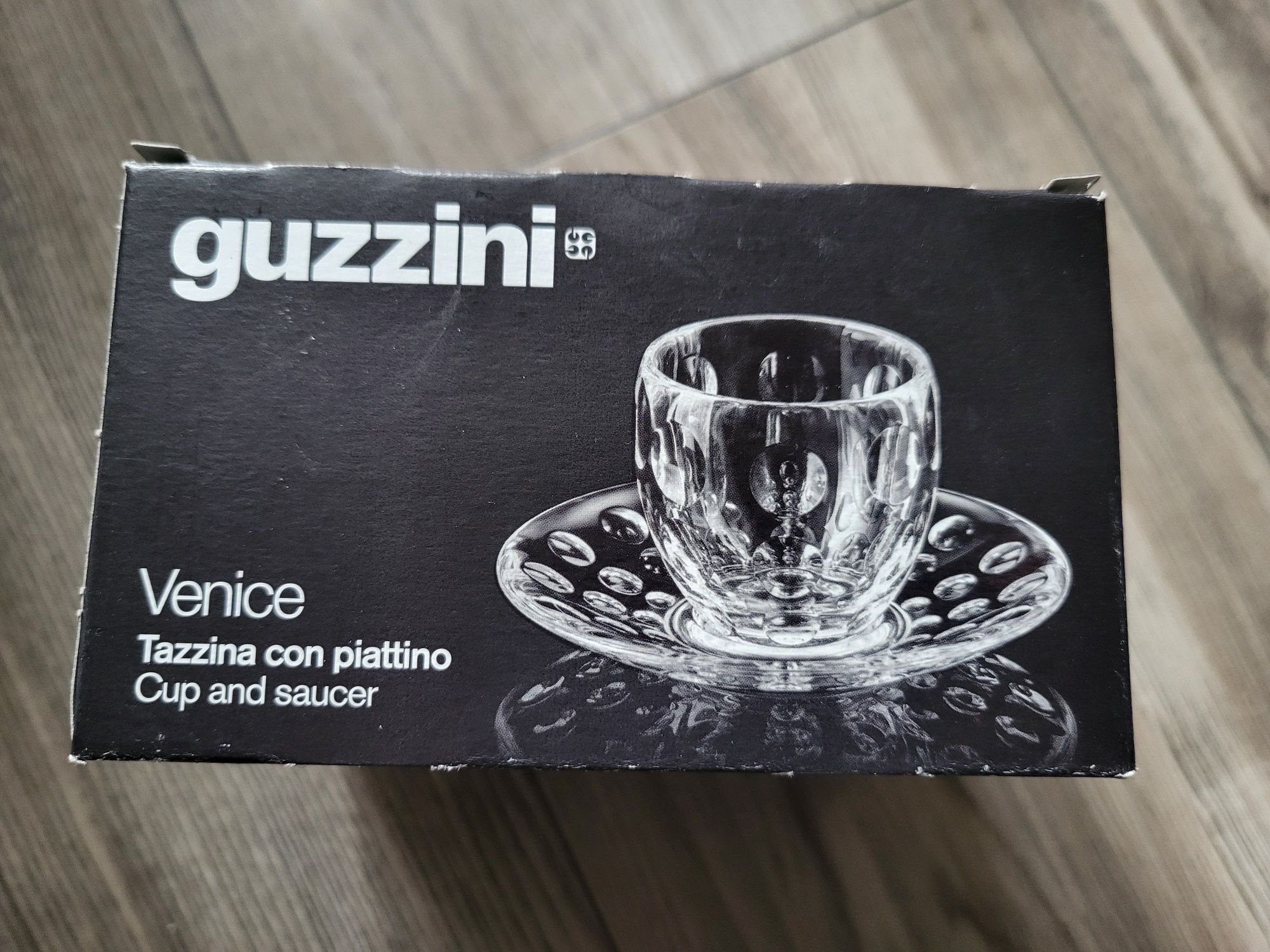 Filiżanki z podstawkami do espresso Guzzini 16 szt