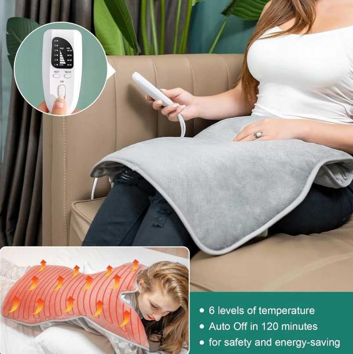 NALEZUNS Elektryczna Poduszka Grzewcza Na Plecy Ramiona Kark