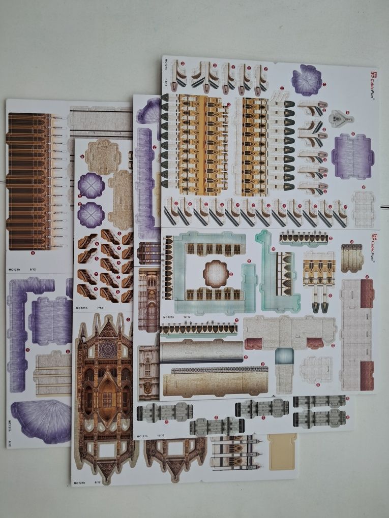 Puzzle 145elementowa papierowa układanka 3D Opactwo  Westminster