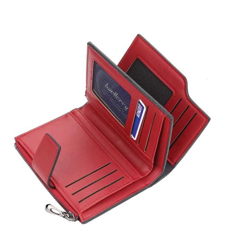 Жіночий гаманець-портмоне Baellerry з еко-шкіри. Темно червоний