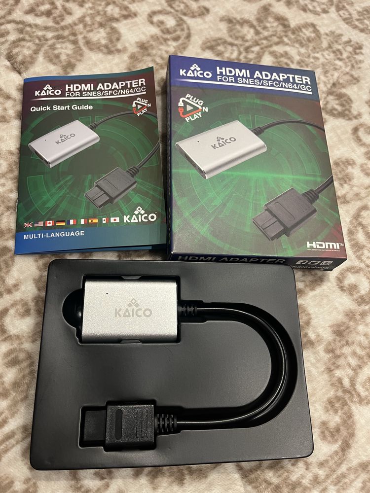 Hdmi adaptador Kaico para SNES/SFC/N64/GC