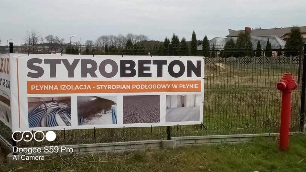 Styrobeton granulat posadzki wylewki