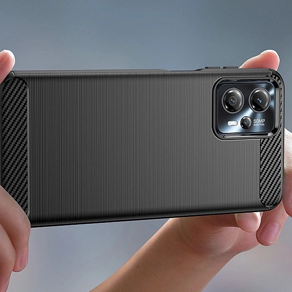 Carbon Case etui do Motorola Moto G53 / G13 elastyczny silikonowy karb