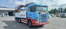 Scania 124G  SCANIA 124G 3 osie z dźwigiem HDS Atlas 180.1