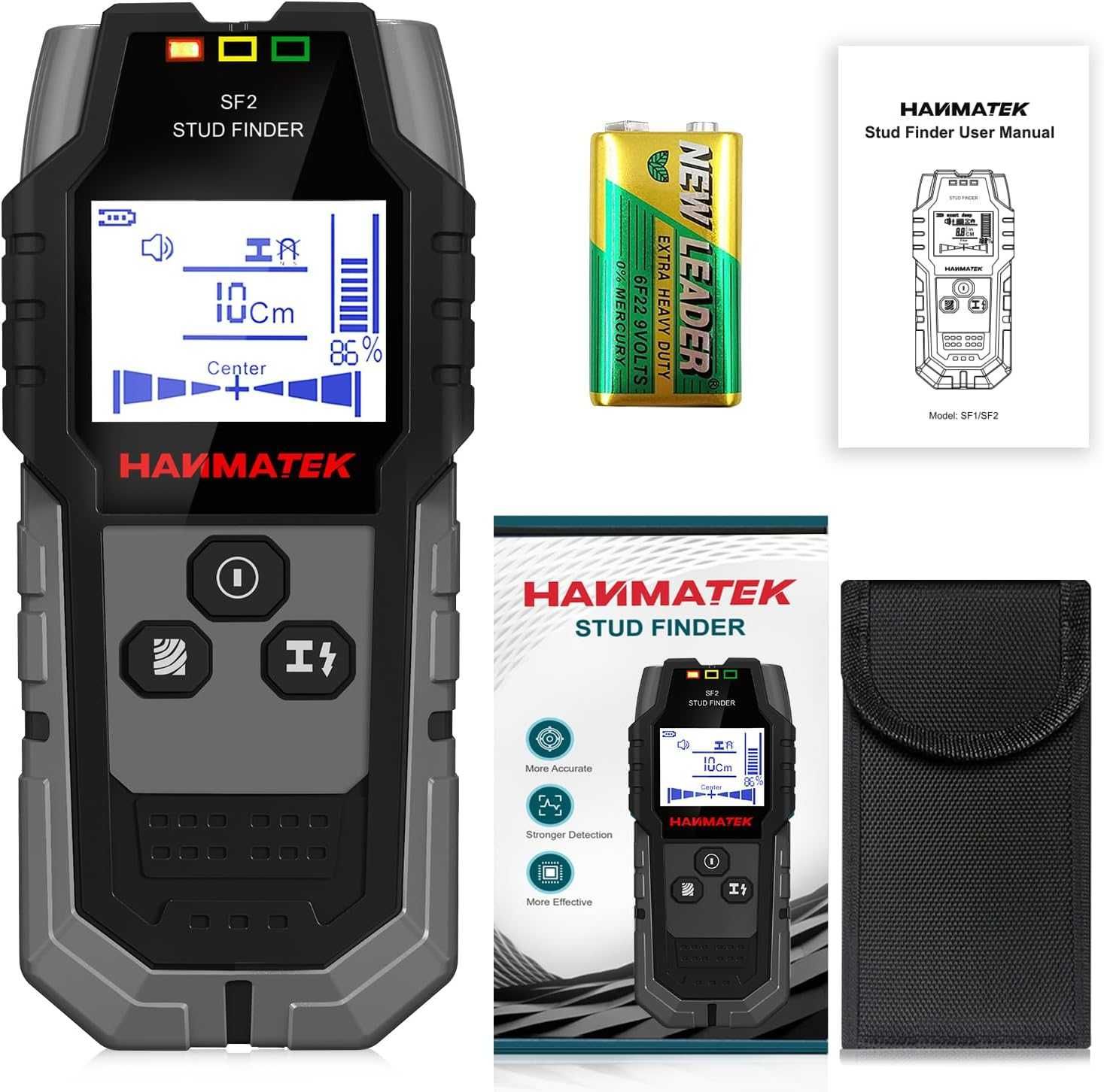 Detector/ Scanner de Parede SF2, 4 em 1