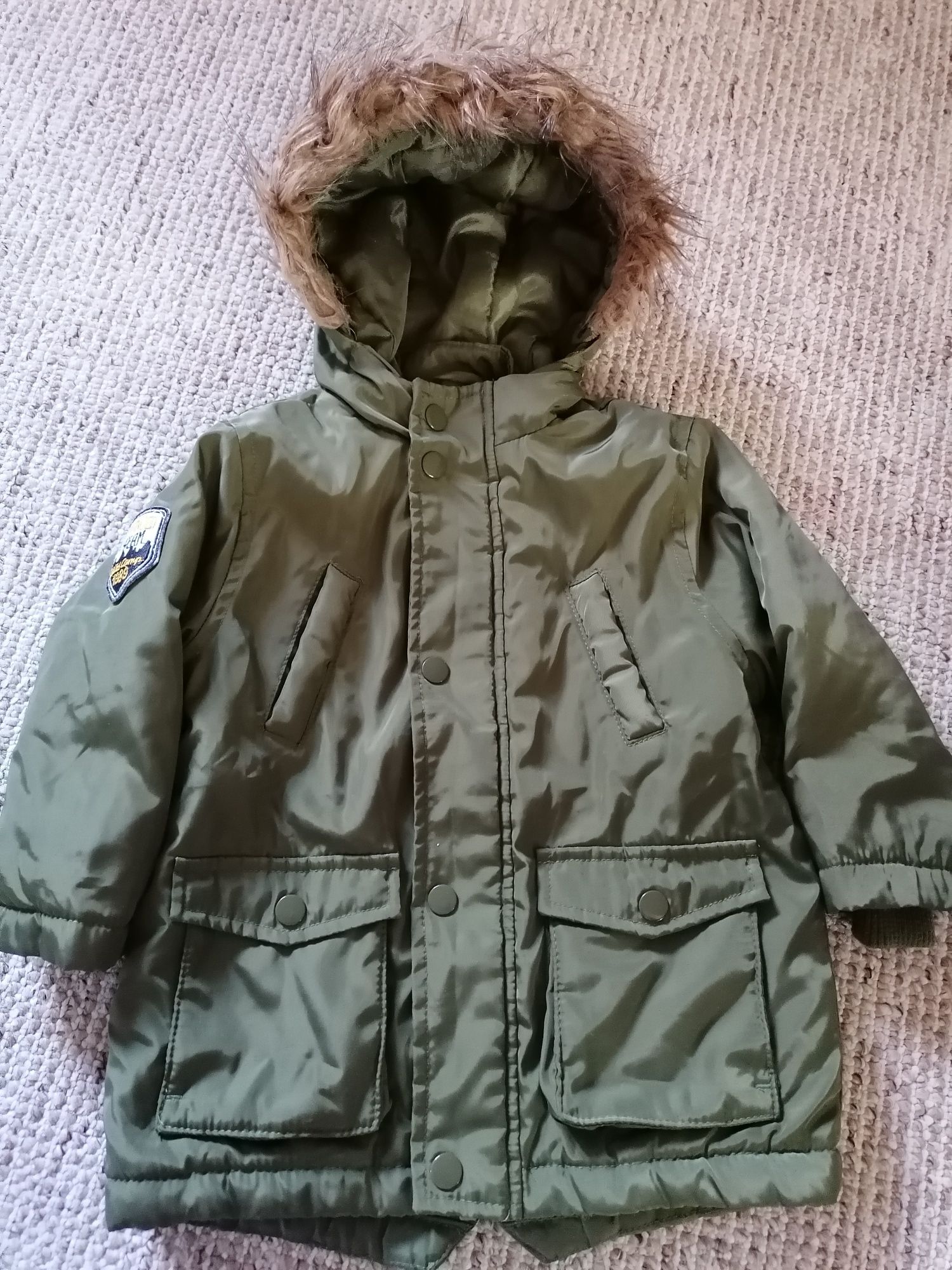 Kurtka zimowa ciepła parka  r. 86