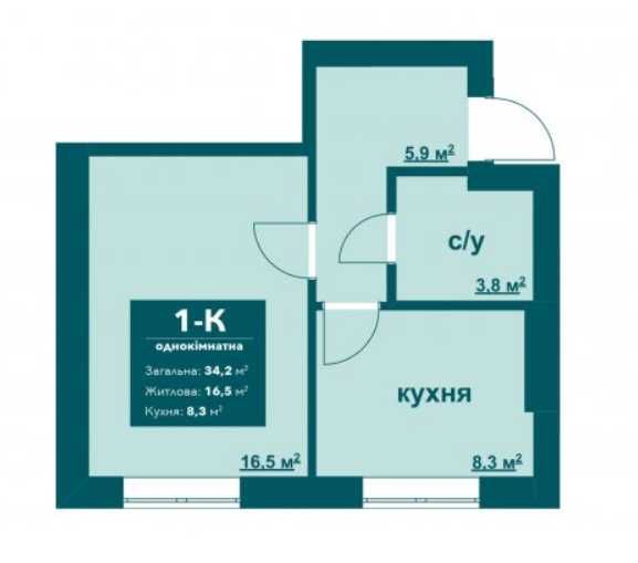 НАЙДЕШЕВША 1к квартира в Ірпені! Новий сучасний ЖК!