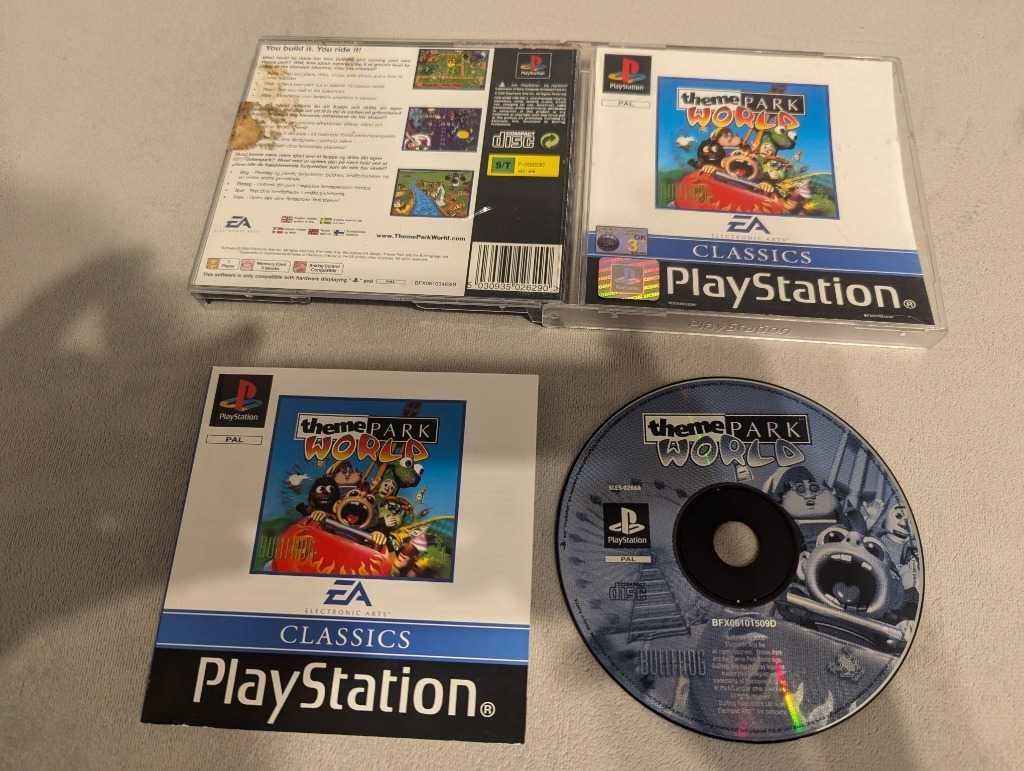 Theme Park World 3xA PS1 PlayStation 1