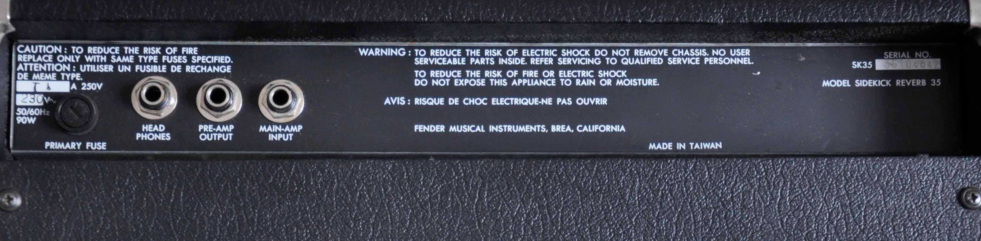 Wzmacniacz Fender Sidekick Reverb 35