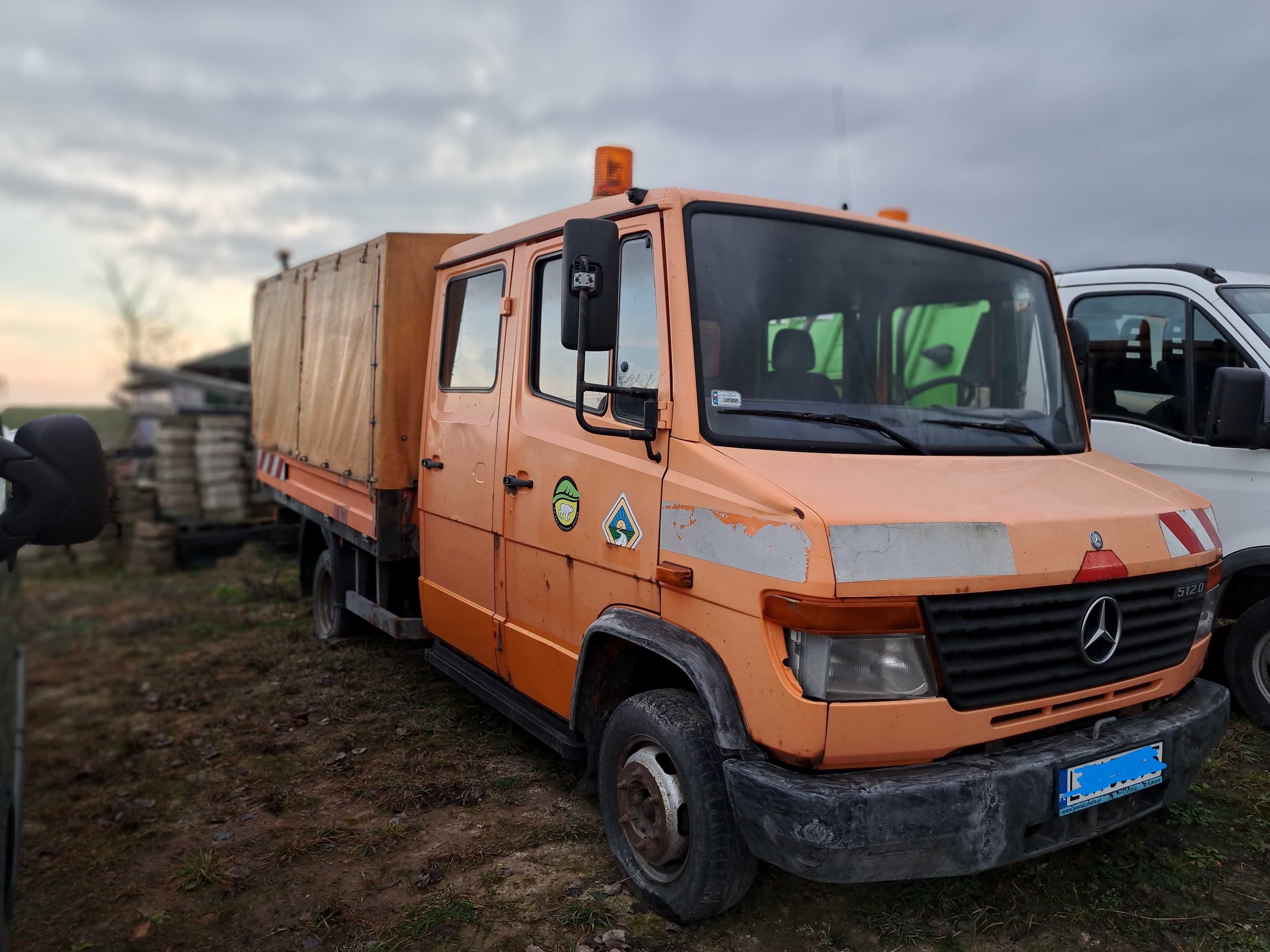 Mercedes-Benz 512D VARIO brygadówka plandeka 5-osobowa