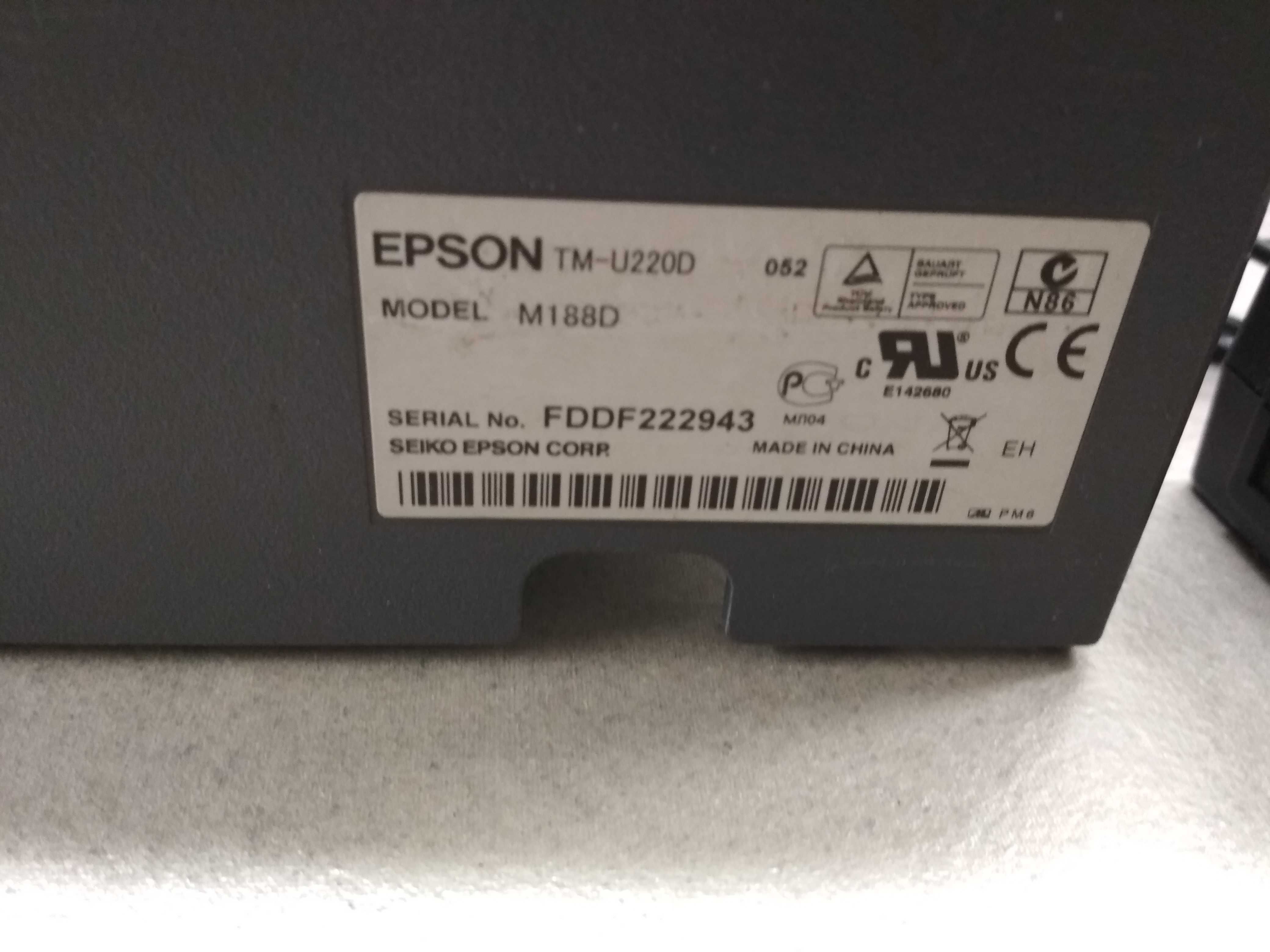 Impressora MATRICIAL POS Epson TM-U220D USB