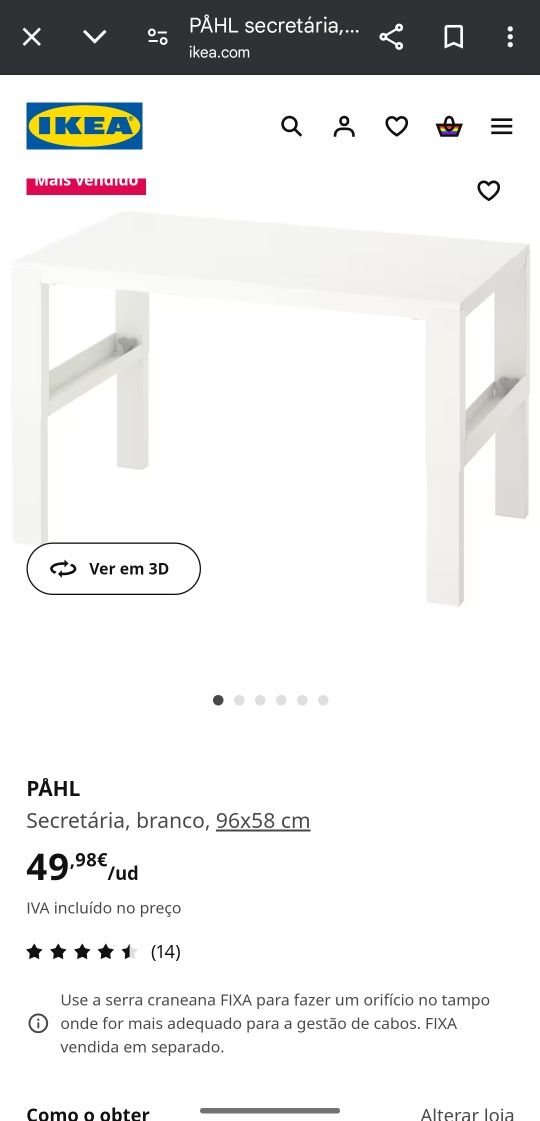 Secretaria ikea de Criança PAHL