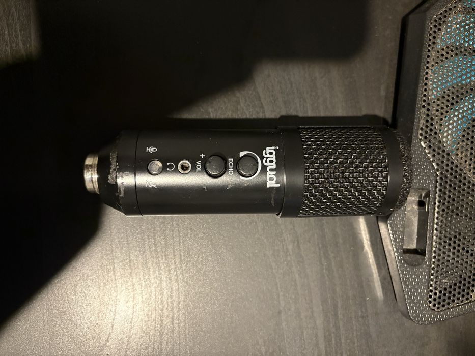 Microfone USB + braço + Pop Filter