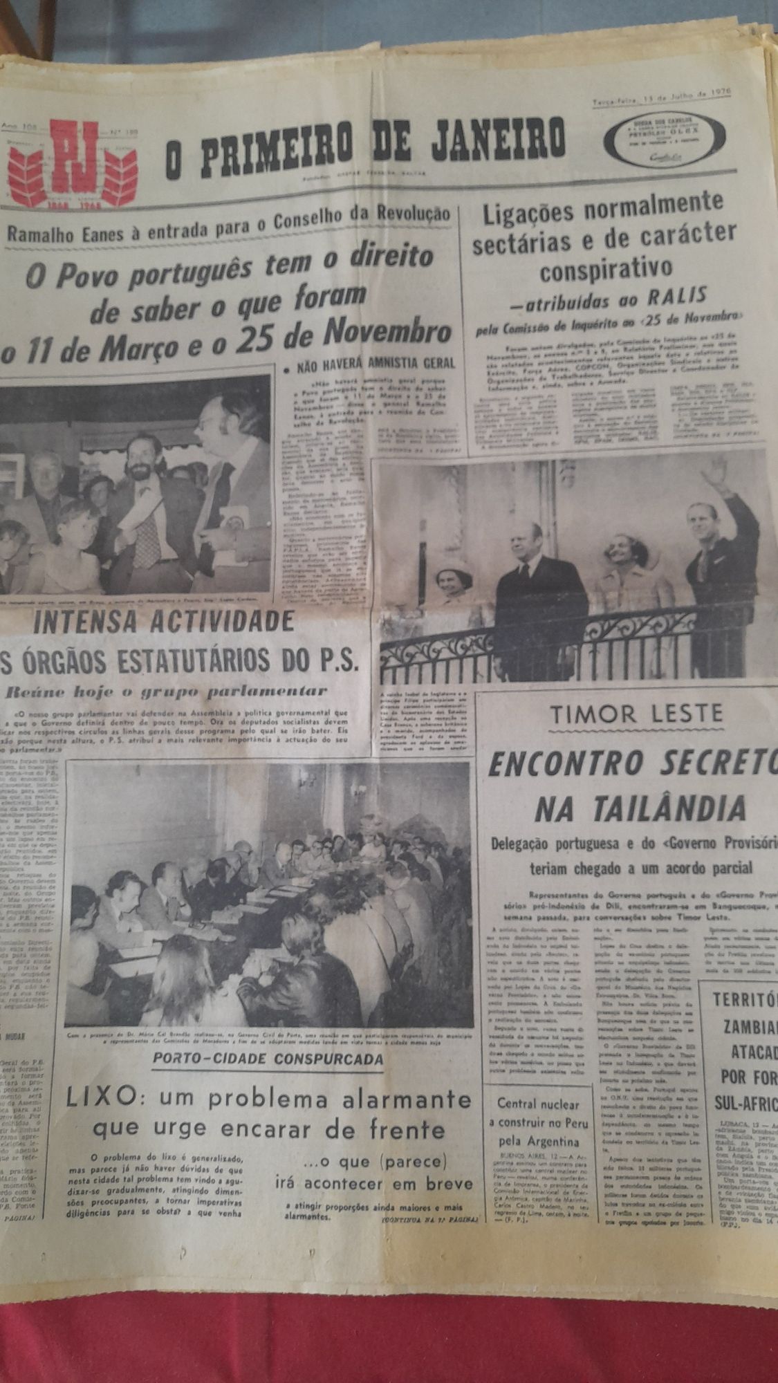 Jornais antigos O Primeiro de Janeiro