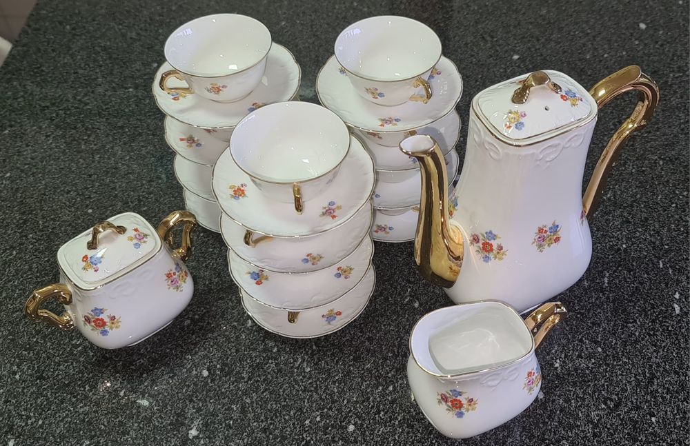 Serviço de café Porcelana vista alegre