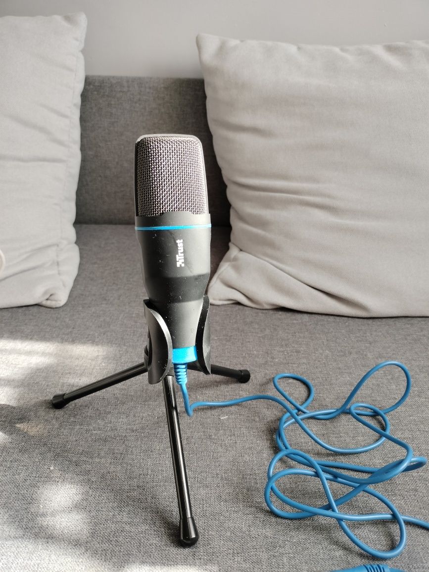 Mikrofon Trust niebieski